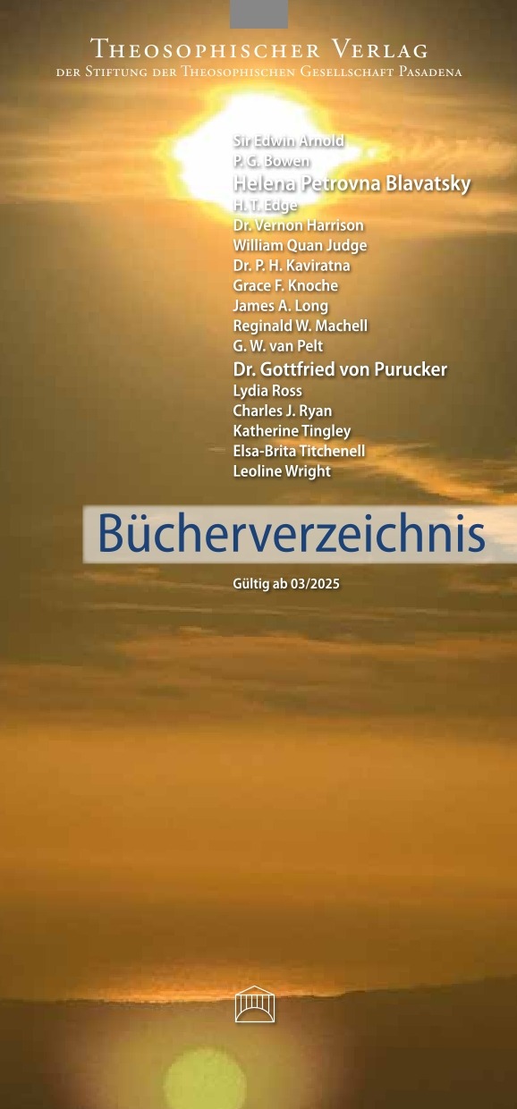 Titel Theosophischer Katalog 2025